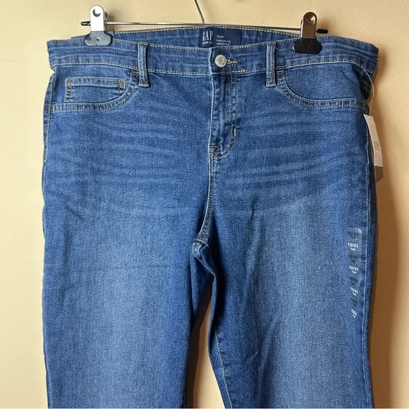 GAP Denim Favorite Jegging NWT Dark Wash Mid Rise Womens Size 12 / 31 Tall - Picture 2 of 16